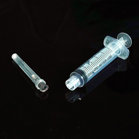 20 Pack 5ml Industrial Sterile Syringes, Plastic Disposable Syringe with 22Ga 1.2 Inch for Scientific Labs, Liquids