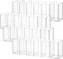 Juexica 4 Pack Clear Pencil Holder, Acrylic 6 Compartments Makeup Brush Organizer for Desk Accessories
