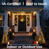 81Ft 200 8 Warm White Twinkle Lights, LED Twinkle Christmas Lights, UL Certified Plug in Fairy Twinkle Lights Outdoor