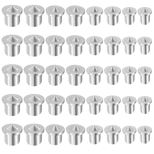 40pcs Dowel and Tenon Center Transfer Plugs - Doweling Centering Pins Set for Woodworking Drill Hole Tool