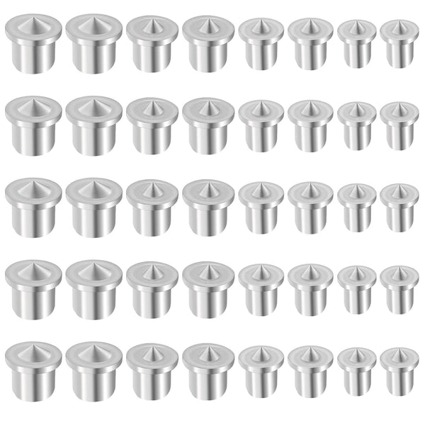 40pcs Dowel and Tenon Center Transfer Plugs - Doweling Centering Pins Set for Woodworking Drill Hole Tool