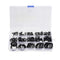 uxcell Nitrile Rubber O-Ring Assortment Kit, 200 Pieces, 15 Sizes Metric Sealing Gasket Set for Plumbing