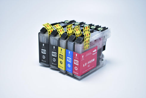 Luckytime Compatible Ink Cartridge Replacement for Brother LC103, 10-PACK for MFC J4310DW J4410DW J4510DW