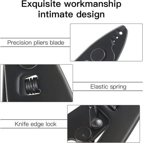 3PC CFS-3 Fiber Optic Stripper, 3 Port Hole Stripping Tool with Hex Key Adjustable Handle for Coating Stripping