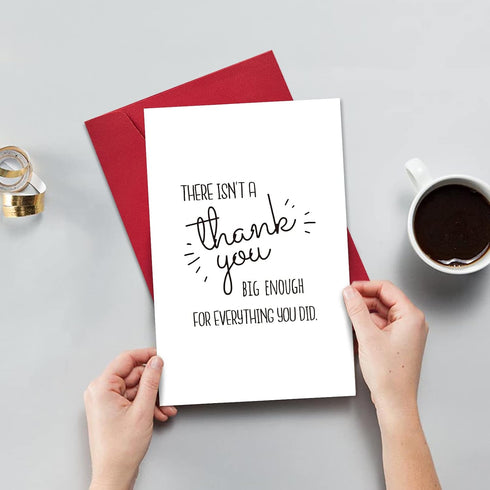 Humorous Thank You Card for Men and Women - Perfect for Teachers and Bosses