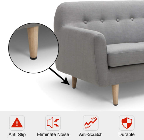 Yelanon Non Slip Furniture Pads - 78pcs (1+2+3+4)” Self Adhesive Rubber Feet for Furniture Legs, Anti Slide Protector