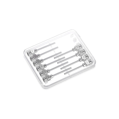 10pcs 14Gauge Stainless Steel Dispensing Needles, 1" All Metal Glue Needle Tube Blunt Tips for Thick Liquids