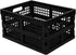 Morcte 3-Pack 15 L Plastic Collapsible Storage Crates, Folding Storage Crate, Black