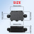MAKERELE Small External Junction Box IP68, 2 Way Clamshell-Type Underground Electrical Box with Screw Terminal Block