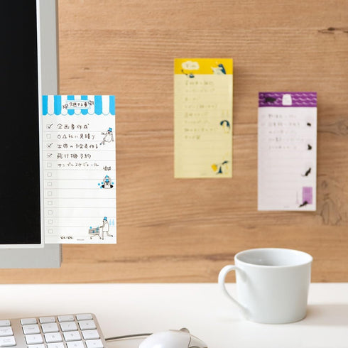 DESIGNPHIL 11764006 Midori Sticky Note Paper, Doing Cat Pattern