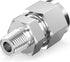 TAISHER 2PCS 304 Stainless Steel Compression Tube Pipe Fitting Connector, 1/2" Tube OD x 1/4" NPT Male