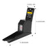 Height Measurement Tool, 2M Retractable Tape Ruler, Portable Stadiometer Wall Mounted, Black Growth Ruler