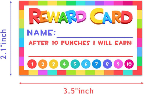 Punch Cards for Classroom, 208 Pack Kids Behavior Reward & Loyalty Cards, Best Behavior Chart