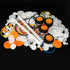 Nieustraszony 150PCS Plastic Gear Kit Toy Wheel with Shaft Axles Rubber Band Small