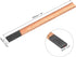 PATIKIL Flat Gouging Carbon Electrode Rod, Copper Coated Gouging Electrode Rod 355x12x5mm for Welding, Pack of 5