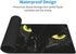 XL Cool Black Cat Gaming Mouse Pad, Large Non-Slip Rubber Mousepad, Long Extended 31.5'' x 11.8'' with Stitched Edges