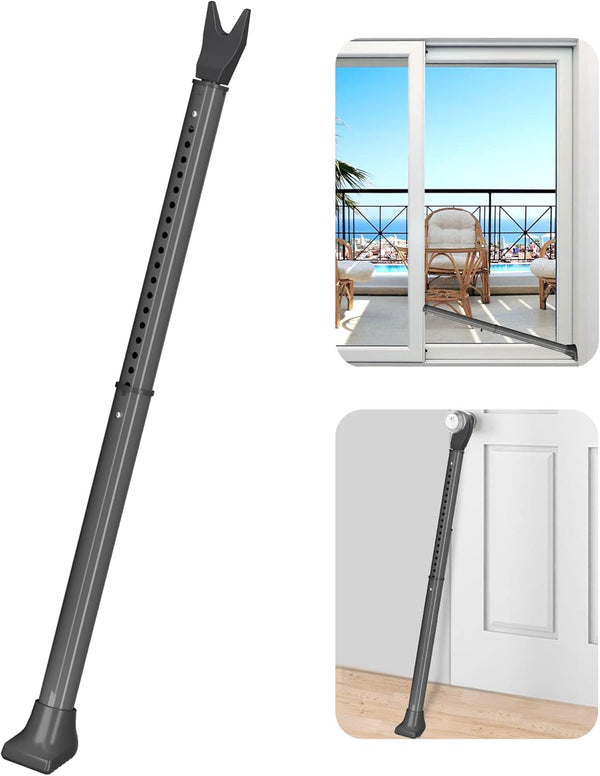 AceMining Upgraded Door Security Bar & Sliding Patio Bar, Heavy Duty Stoppers