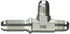 2704-06-06-06-FG Forged Steel Bulkhead Run Tee Tube Fitting, 9/16"-18 SAE x 9/16"-18 SAE x 9/16"-18 SAE Thread, 3/8" Male JIC x 3/8" Male JIC x 3/8" Male JIC