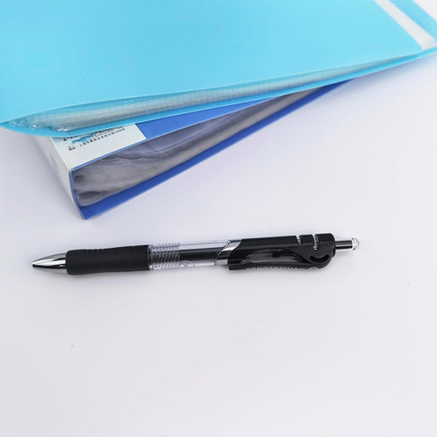 Fengtaiyuan AD038P18 - Retractable Gel Pens, 0.38mm, Black Ink, Ultra Fine, Writing Smooth, 18 Pack