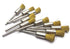 10Pcs Brass Wire Brushes Set, Pen Shape Polishing Wire Brushes with 1/8" Shank, Rotary Tools Accessories for Grinding
