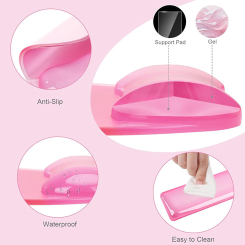 Set, MOSISO Gel Wrist Rest Support for Mouse Pad&Keyboard Irregular Oval Ergonomic Mousepad Keyboard Pad Non-Slip Base