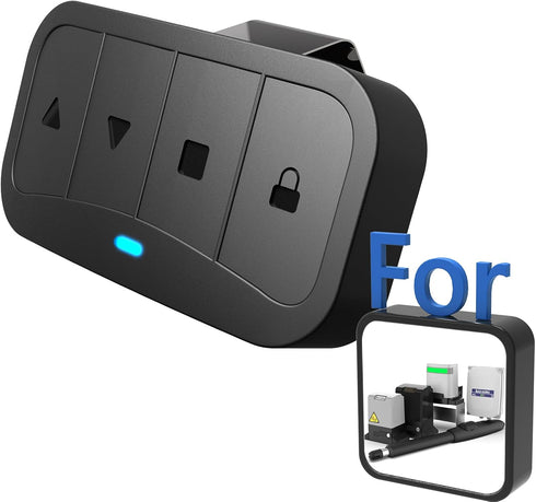 300-916MHz Bluetezeit Remote Control with Visor Clip, Car Universal Remotes for Sliding Gate/Garage Door/Swing