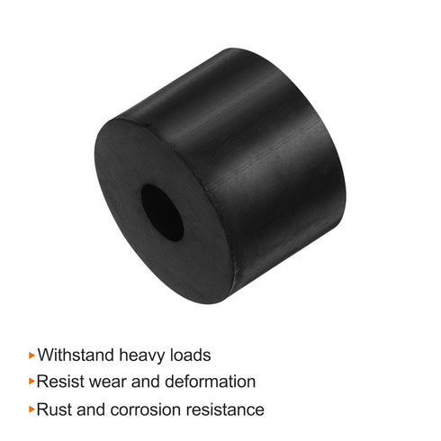 8pcs Rubber Spacer, 1.57 Inch OD, 0.47 Inch ID, 1.2 Inch Thick Neoprene Round Anti Vibration Isolation Pads, Black, for