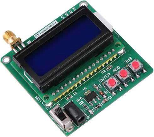 RF Power Meter, 1 600MHz Frequency Attenuation Meter with Digital LCD Display for RF Detection
