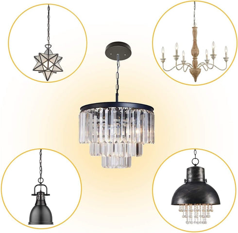 3Pcs 3.1inch Othmro Ceiling Light Canopy Kit Vintage Chandelier Ceiling Plates Retro Pendant Light Canopy Kit with All