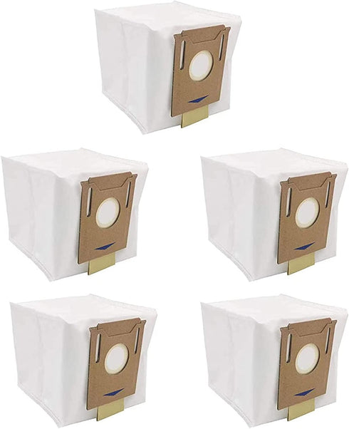 5 Pack Dust Bags for Yeedi Vac / Yeedi Vac 2 PRO Station, Compatible with Ecovacs DEEBOT OZMO T8