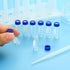 PATIKIL 2ml Autosampler Vial, 100 Pack Pre-Slit Septa HPLC/GC Vials, Lab Clear Vials with Screw Cap Writing Patch