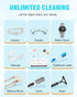 Ultrasonic Jewelry Cleaner, 11.8oz (350ML), Portable with 2 Modes, 48kHz for Glasses, Rings, Watches, and More
