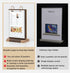 Rikyo A5 10 Pages-20 (6x8") Walnut Wood Sign Holder Vertical Table Card Flip Display Sides,T Double Sided Flyer Display
