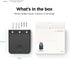 elago Phone Holder Mount, Compatible with All Phone Models, Screw Mounting, Available Wired Charging, Black