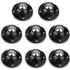 Self Adhesive Caster Wheels for Furniture, 1 Inch Low Profile Swivel Wheels, 8 Pack, Black