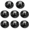 Self Adhesive Caster Wheels for Furniture, 0.8 Inch Low Profile Swivel Wheels, 360 Degree Rotating, Black, 8 Pack