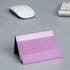 Business Card Holder Aluminum Display Stand - High-end Desktop Organizer, Light Purple, 1 Pack