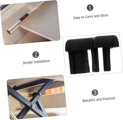 EPIGEIST 2pcs Foldable Table Leg Pads Floor Protectors for Rv Furniture Space Saving Design Easy Installation Sturdy