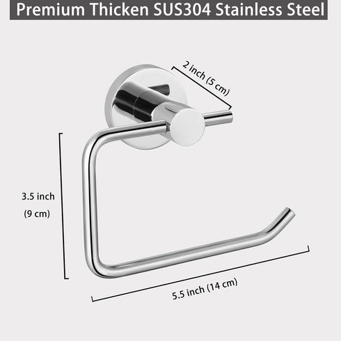 304 5.5" Toilet Paper Holder, Premium Stainless Steel Paper Towel Holder, Toilet Paper Roll Dispenser Bathroom TP