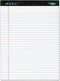 TOPS Docket Writing Tablet, 8-1/2 x 11-3/4 Inches, Perforated, White, Legal/Wide Rule, 50 Sheets, 6 Pads
