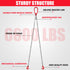 6600LBS Double Leg Chain Sling with Hooks, 5Ft 5/16" G80 Alloy Steel 2 Leg Chain Sling