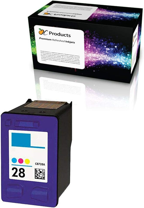 Remanufactured Ink Cartridge Replacement for HP C8728A (Cyan, Magenta, Yellow)