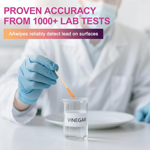 60 30s (60) AAwipes Lead Test Kit Swabs Enhanced Lead Testing Formulation At Home Lead Paint Test Kit Testing for Paint