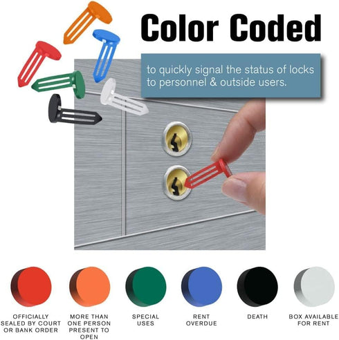 BankSupplies Keyhole Signals, Green Special Uses Signal, Box of 25, Non-Chip, Reusable & Long-Lasting Color Coded Plugs