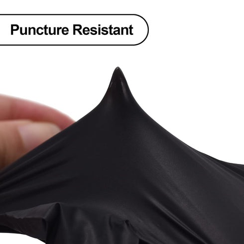 Disposable Nitrile Exam Gloves, 3-mil, Black, Latex Free for Medical, Cooking, Food-Safe Rubber Gloves
