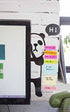 Psivika 2 PCS Monitor Reminder Memo Board - Monitor Message Panel, Sticky Note Message Boards, Memo Pads for Right