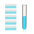 10ml Sturdy Glass Test Tubes, Pack of 50, 16x100mm Borosilicate Glass Material, TTG016-050