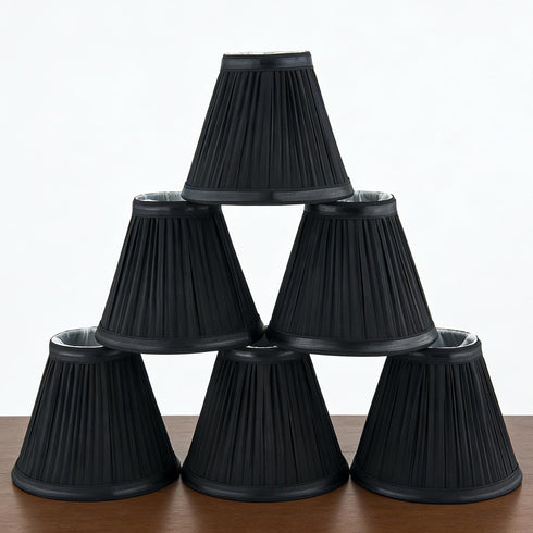 Chandelier Shades Set of 6,Mini Lamp Shade 3" Top x 6" Bottom