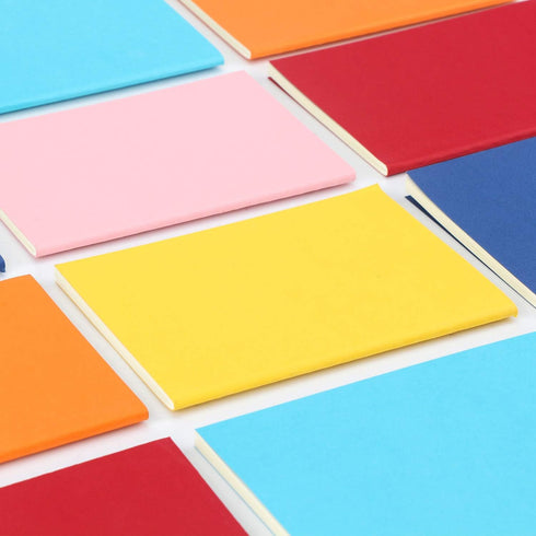 EUSOAR Blank Notebook, 24 Pack Mixed Colorful A6, 60 Pages Unlined, Travel Journal Notepad Set