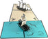 Set of 2 Sailing Boat Pop Up Greeting Cards - Congratulation for Special Day, Valentine's Day, Birthday or Wedding with